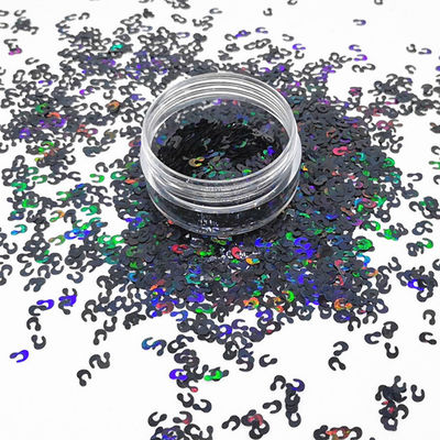 Polyester Glitter Leopard Shape 1kg Packing Eco-friendly and Colorful