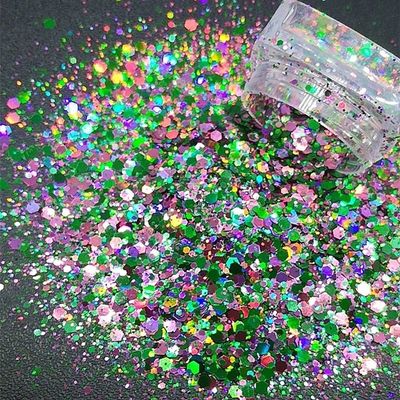 1 Kilogram /bags Mixes of Chunkie Glitters Polyester Mixed Glitter for Christmas Occasion Custom Chunky Glitter DIY