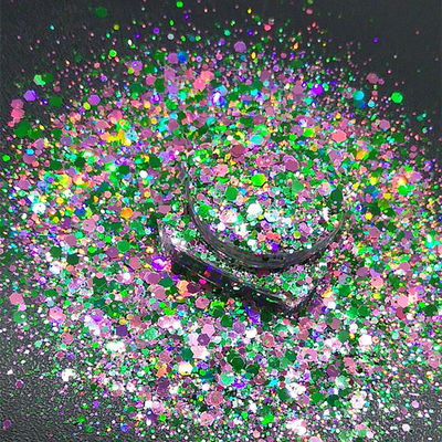 1 Kilogram /bags Mixes of Chunkie Glitters Polyester Mixed Glitter for Christmas Occasion Custom Chunky Glitter DIY