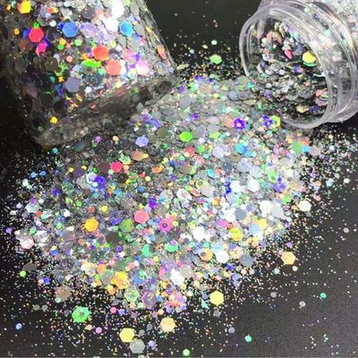 RAMADAN Occasion Advantage Bulk Eco-friendly Holographic Chunky Mixed Glitter for Craft Polyester Glitter Powder