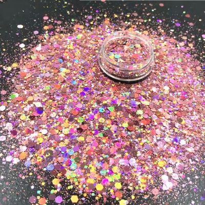 RAMADAN Occasion Advantage Bulk Eco-friendly Holographic Chunky Mixed Glitter for Craft Polyester Glitter Powder