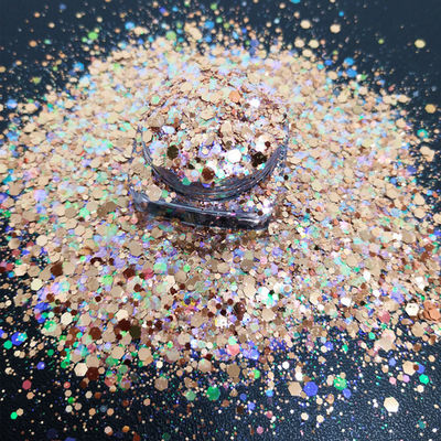 Indoor Christmas Decoration 3D Bronzing Glitter Bronze Glitter Art for Christmas Item Type