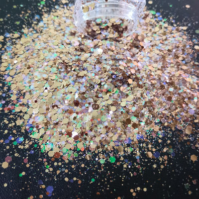 Indoor Christmas Decoration 3D Bronzing Glitter Bronze Glitter Art for Christmas Item Type