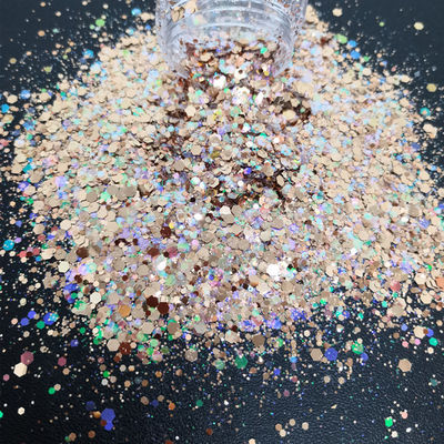 Indoor Christmas Decoration 3D Bronzing Glitter Bronze Glitter Art for Christmas Item Type