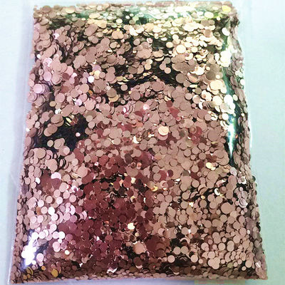 Die Cutting Printing Rose Gold Glitter Nails Decoration with 365 Colors and Sale