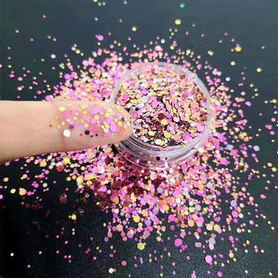 Die Cutting Printing Change Color Chunky Glitter for Makeup Body Hair Nail Art Craft Resin Bulk Custom Color Shifting