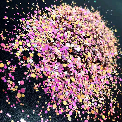 Die Cutting Printing Change Color Chunky Glitter for Makeup Body Hair Nail Art Craft Resin Bulk Custom Color Shifting