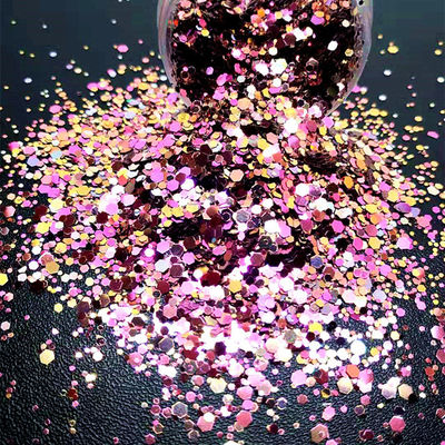 Die Cutting Printing Change Color Chunky Glitter for Makeup Body Hair Nail Art Craft Resin Bulk Custom Color Shifting