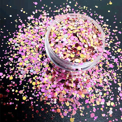 Die Cutting Printing Change Color Chunky Glitter for Makeup Body Hair Nail Art Craft Resin Bulk Custom Color Shifting