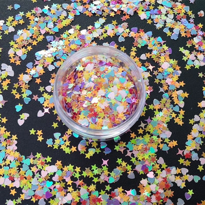 Make Your Craft Stand Out with Hart Shape Mixed Star Shape Glitter Sequins Glitter Powder Cosmetic Chunky Body Glitter
