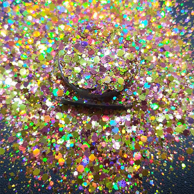 Polyester Body Glitter Gel Holographic Gold Chunky Glitter for a Fashionable Look