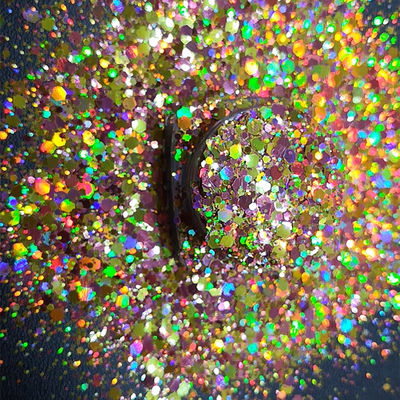 Polyester Body Glitter Gel Holographic Gold Chunky Glitter for a Fashionable Look