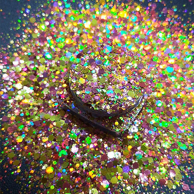 Polyester Body Glitter Gel Holographic Gold Chunky Glitter for a Fashionable Look