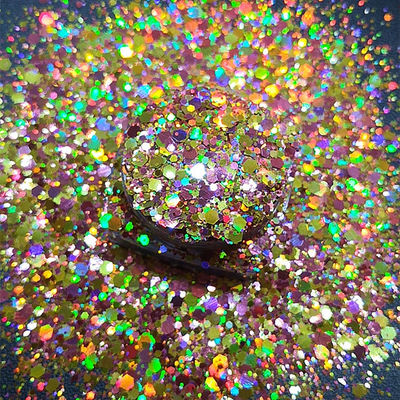 Polyester Body Glitter Gel Holographic Gold Chunky Glitter for a Fashionable Look