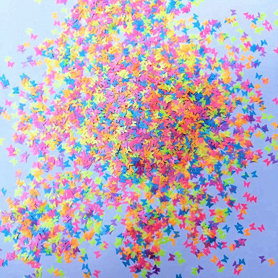Die Cutting Printing Neon Grass Shaped Glitter The Ultimate Decoration Essential