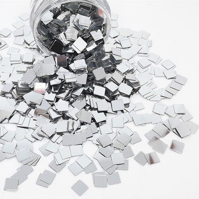 Thousand Choices Offered Mirror Silver Square Sequins Glitter for Fabric PU Nail Art Craft Duffle Bag