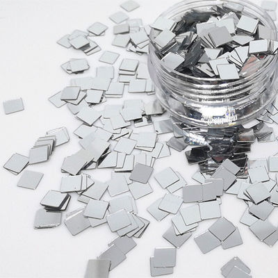 Thousand Choices Offered Mirror Silver Square Sequins Glitter for Fabric PU Nail Art Craft Duffle Bag