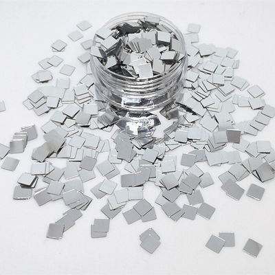 Thousand Choices Offered Mirror Silver Square Sequins Glitter for Fabric PU Nail Art Craft Duffle Bag