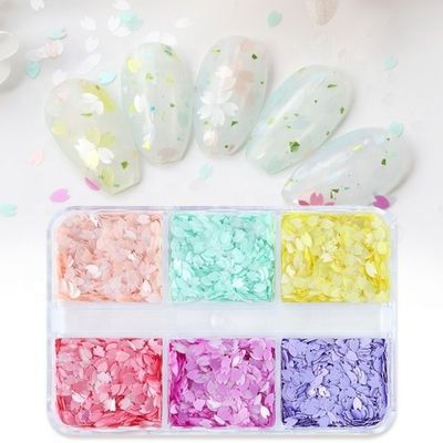 PET Decoration Bud Flower Glitter Shape for Nail Art and Other Decorative Flowers
