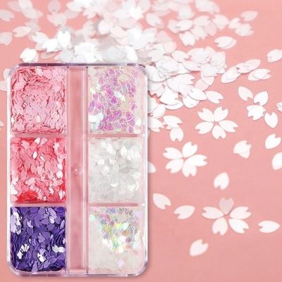 PET Decoration Bud Flower Glitter Shape for Nail Art and Other Decorative Flowers