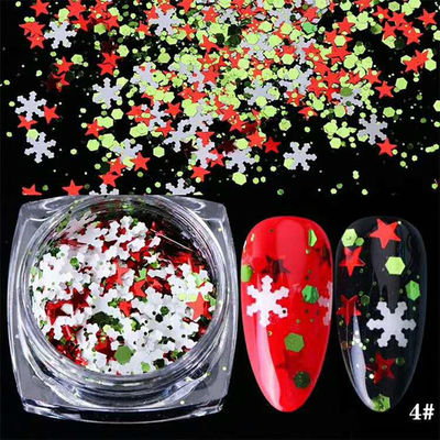 Polyester Glitter Christmas Glitter With Chunky Mixed Snow Tree Shaped Christmas Tree Glitter Collection