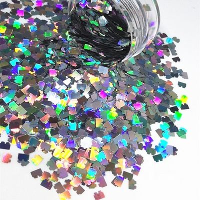 Polyester Logo Puzzle Glitter Shape The Essential Product for Other Holiday Supplies