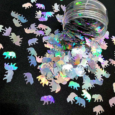 Thanksgiving Occasion Bear Glitter Shapes Polyester Duck Shaped Glitter Bear with Advanced Polyester Design