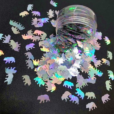 Thanksgiving Occasion Bear Glitter Shapes Polyester Duck Shaped Glitter Bear with Advanced Polyester Design