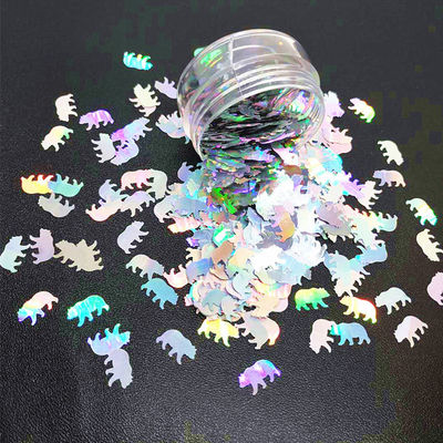 Thanksgiving Occasion Bear Glitter Shapes Polyester Duck Shaped Glitter Bear with Advanced Polyester Design