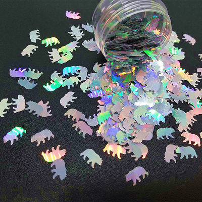 Thanksgiving Occasion Bear Glitter Shapes Polyester Duck Shaped Glitter Bear with Advanced Polyester Design