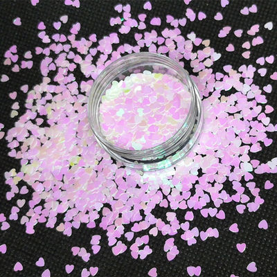 Excellent Nail Art Effect Mini Heart Shaped 3D Nail Art Decorations with Poleyster Material and Long Lasting Effect