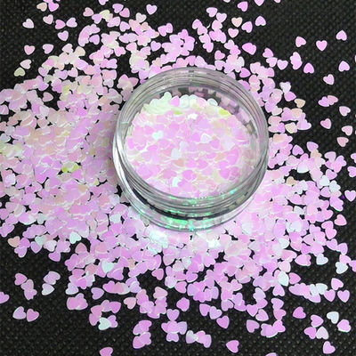 Excellent Nail Art Effect Mini Heart Shaped 3D Nail Art Decorations with Poleyster Material and Long Lasting Effect