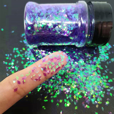 Fashionable Rhombus Shape Glitter Shaker Bottle Package with Purple Diamonds within Other Holiday Supplies