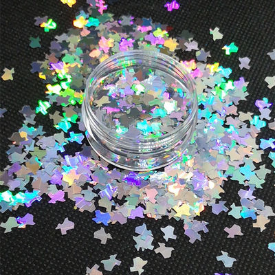 Eco-friendly Map of Texas America Glitter Shaped Must-Have for Mother's Day